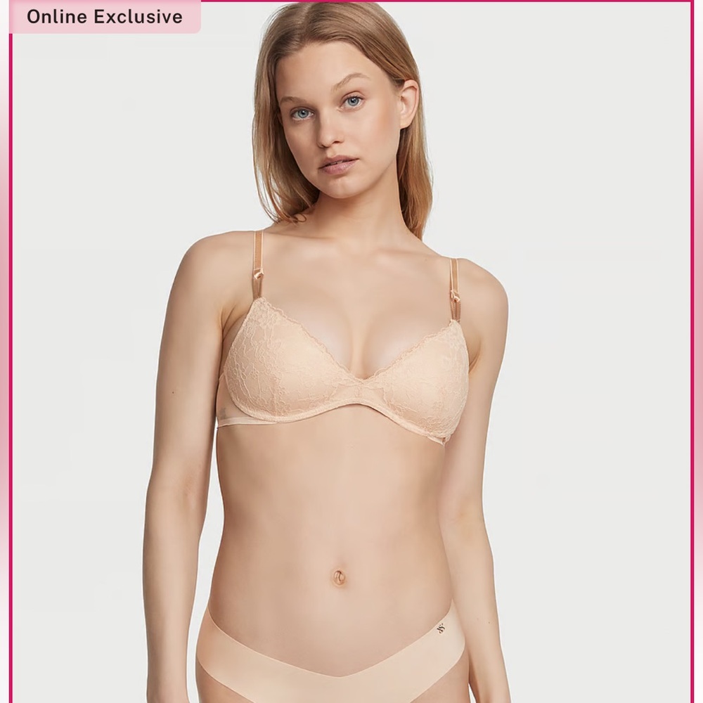 Sexy Tee Posey Lace Wireless Push-Up Bra